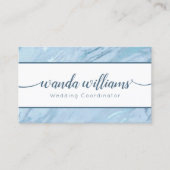 Carte de visite de calligraphie manuscrite Emerald (Devant)