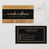 Carte de visite de calligraphie manuscrite Parties (Devant / Derrière)