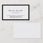 Carte de visite de calligraphie simple moderne (Devant / Derrière)