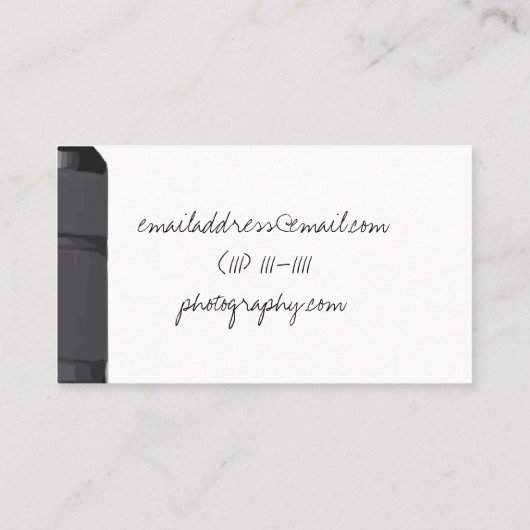 Carte de visite de caméra (Dos)