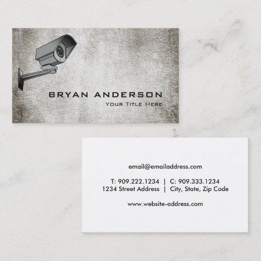 Carte de visite de caméra de succès (Devant / Derrière)