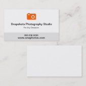 Carte de visite de caméra photographique (Devant / Derrière)