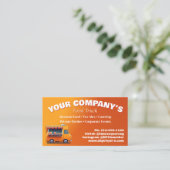 Carte de visite de camion alimentaire sur mesure (Debout devant)