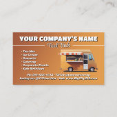 Carte de visite de camion alimentaire sur mesure (Devant)