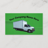 Carte de visite de camion boîte personnalisable (Dos)