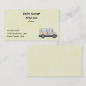 Carte de visite de camion de crème glacée (Devant / Derrière)