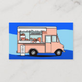 Carte de visite de camion de cuisine bleu PERSONNA (Dos)