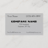 Carte de visite de camion de pompiers (Dos)