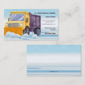 Carte de visite de camion de suppression de neige (Devant / Derrière)