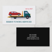 Carte de visite de camion remorque (Devant / Derrière)