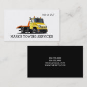 Carte de visite de camion remorque (Devant / Derrière)