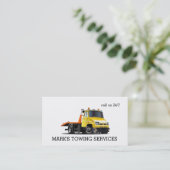 Carte de visite de camion remorque (Debout devant)