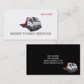 Carte de visite de camion remorque (Devant / Derrière)
