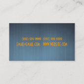 Carte de visite de camion-remorque (Dos)