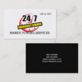 Carte de visite de camion remorque (Devant / Derrière)