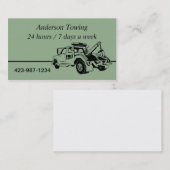 Carte de visite de camion Tow (Devant / Derrière)