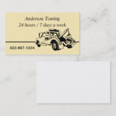 Carte de visite de camion Tow (Devant / Derrière)
