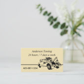 Carte de visite de camion Tow (Debout devant)