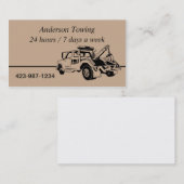 Carte de visite de camion Tow (Devant / Derrière)