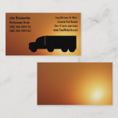 Carte de visite de camionnage (Devant / Derrière)