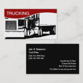 Carte de visite de camionnage (Devant / Derrière)