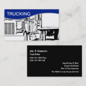 Carte de visite de camionnage (Devant / Derrière)