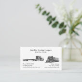 Carte de visite de camionnage (Debout devant)