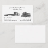 Carte de visite de camionnage (Devant / Derrière)