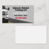 Carte de visite de camionnage à chaud (Devant / Derrière)