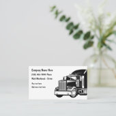 Carte de visite de camionnage Modèle moderne (Debout devant)