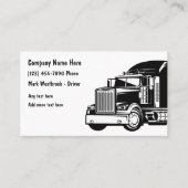 Carte de visite de camionnage Modèle moderne (Devant)
