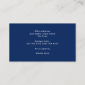 CARTE DE VISITE de campagne électorale patriotique (Dos)