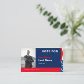 Carte de visite de campagne électorale personnalis (Debout devant)