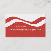 Carte de visite de campagne politique (Elect) (Dos)