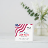 Carte de visite de campagne politique personnalisé (Debout devant)