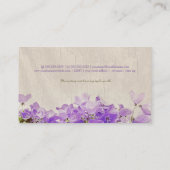 Carte de visite de campanule (Dos)