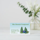 Carte de visite de camping (Debout devant)