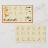 Carte de visite de canard (Devant / Derrière)