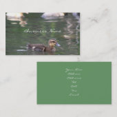 Carte de visite de canetons (Devant / Derrière)