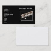 Carte de visite de cannelure (Devant / Derrière)