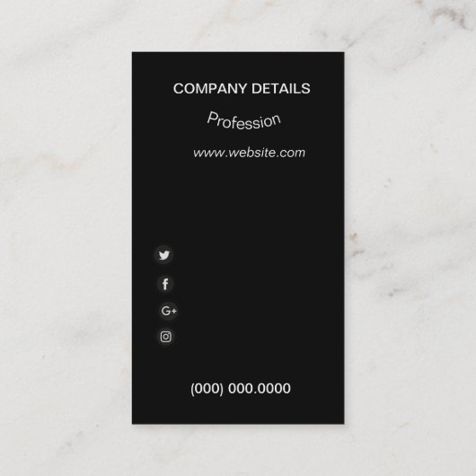 Carte de visite de capture d'écran de l'acteur de (Dos)