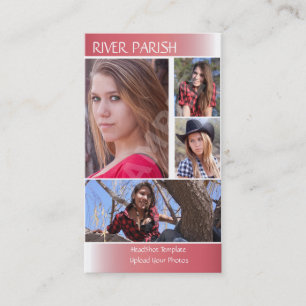 Carte de visite de capture d'écran de modèles et