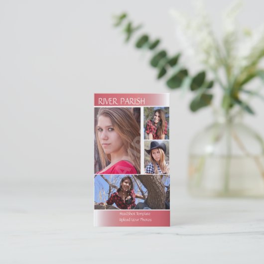 Carte de visite de capture d'écran de modèles et d (Debout devant)