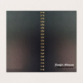 carte de visite de carnet rédacteur/éditeur (Extérieur déplié)