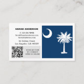 Carte de visite de Caroline du Sud moderne, Drapea (Dos)