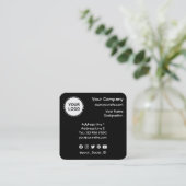 Carte de visite de Carré de code QR (Debout devant)