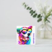 Carte de visite de Carré de code QR de l'opérateur (Debout devant)