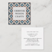 Carte de visite de Carré de Motif géométrique (Devant / Derrière)