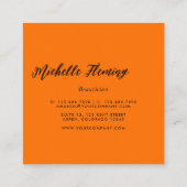 Carte de visite de Carré de Parties scintillant ro (Dos)