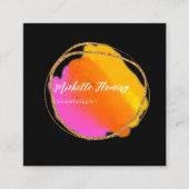 Carte de visite de Carré de Parties scintillant ro (Devant)